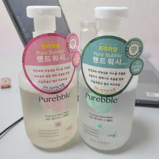 Purebble 당김없이 속촉촉_퓨어블 핸드워시 3종 [랜덤발송] — 5점을 준 리뷰어가 2020년 7월 올린 사용 사진