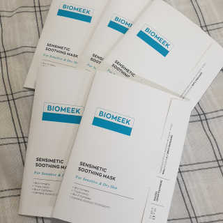 바이오믹 BIOMEEK SENSIMETIC SOOTHING MASK.S — 5점을 준 리뷰어가 2020년 6월 올린 사용 사진