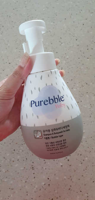 Purebble [퓨어블] 베이비 샴푸/바디워시 500ml — 5점을 준 리뷰어가 2020년 7월 올린 사용 사진