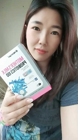 엔젯오리진 모유유산균100 — 4점을 준 리뷰어가 2020년 5월 올린 사용 사진