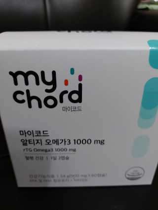 JW중외제약 마이코드 알티지 오메가3 1000 mg — 5점을 준 리뷰어가 2020년 6월 올린 사용 사진