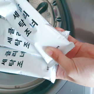 무디메이드 MUDI 세탁조 클리너 2세트 — 4점을 준 리뷰어가 2020년 5월 올린 사용 사진