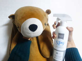 SP9 스프레이형 프리미엄 살균소독제 500ml+100ml — 5점을 준 리뷰어가 2020년 11월 올린 사용 사진