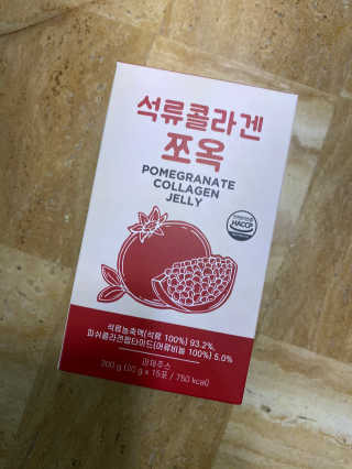 조은약초 석류콜라겐 석류즙 석류쪼옥 젤리 스틱 15포 x 20g — 5점을 준 리뷰어가 2020년 7월 올린 사용 사진