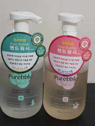 Purebble 당김없이 속촉촉_퓨어블 핸드워시 3종 [랜덤발송] — 5점을 준 리뷰어가 2020년 6월 올린 사용 사진