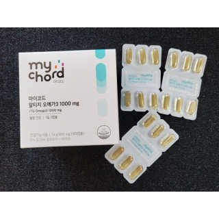 JW중외제약 마이코드 알티지 오메가3 1000 mg — 5점을 준 리뷰어가 2020년 9월 올린 사용 사진