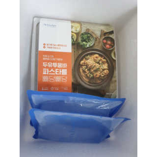 닥터키친 두유투움바파스타를 빼당빼당 — 5점을 준 리뷰어가 2020년 4월 올린 사용 사진