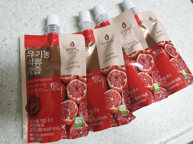 자연에온 유기농 석류 착즙 100mL 10개입 2BOX 리뷰 사진