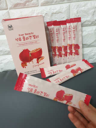 365더건강 에버뷰티 석류콜라겐 젤리 — 5점을 준 리뷰어가 2020년 8월 올린 사용 사진