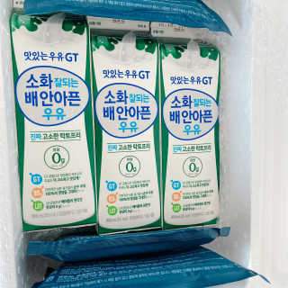 남양유업 맛있는우유GT 소화잘되는 배안아픈우유 3EA — 5점을 준 리뷰어가 2020년 10월 올린 사용 사진