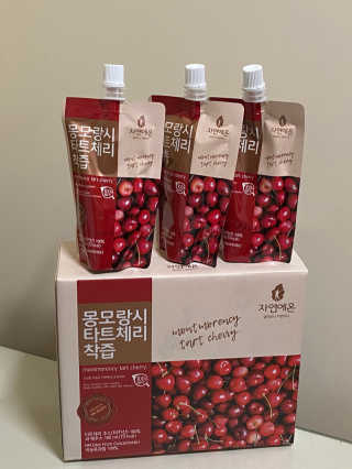 자연에온 몽모랑시 타트체리 착즙 100mL 10개입 2BOX — 5점을 준 리뷰어가 2020년 10월 올린 사용 사진