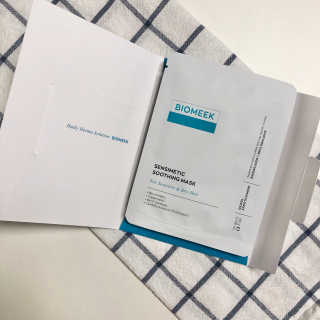 바이오믹 BIOMEEK SENSIMETIC SOOTHING MASK.S — 4.5점을 준 리뷰어가 2020년 7월 올린 사용 사진