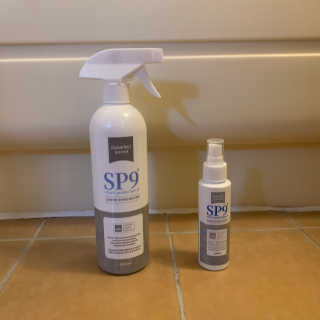 SP9 스프레이형 프리미엄 살균소독제 500ml+100ml — 3점을 준 리뷰어가 2020년 11월 올린 사용 사진