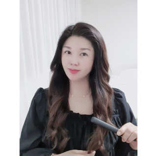 모즈헤어 휴대용 미니 고데기 — 4.5점을 준 리뷰어가 2020년 10월 올린 사용 사진