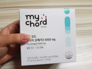 JW중외제약 마이코드 알티지 오메가3 1000 mg — 4점을 준 리뷰어가 2020년 9월 올린 사용 사진
