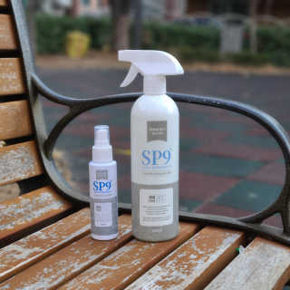 SP9 스프레이형 프리미엄 살균소독제 500ml+100ml — 5점을 준 리뷰어가 2020년 11월 올린 사용 사진