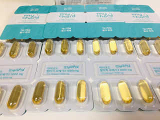 JW중외제약 마이코드 알티지 오메가3 1000 mg — 5점을 준 리뷰어가 2020년 8월 올린 사용 사진