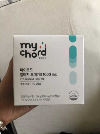 JW중외제약 마이코드 알티지 오메가3 1000 mg — 5점을 준 리뷰어가 2020년 10월 올린 사용 사진