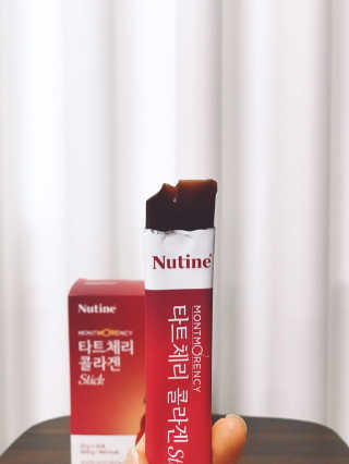 뉴틴 타트체리 콜라겐 스틱 20g X 30포 — 3.5점을 준 리뷰어가 2020년 8월 올린 사용 사진