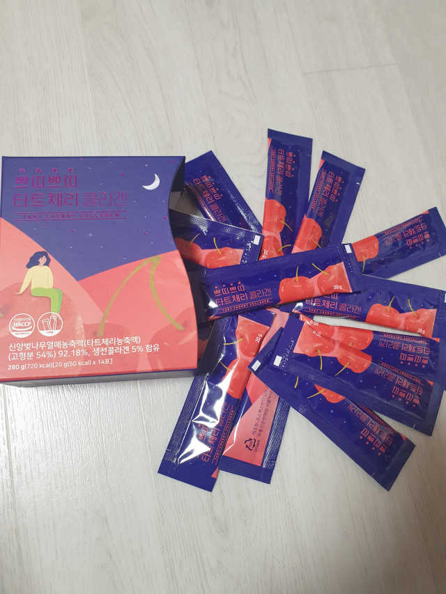 서울약사신협_쁘띠쁘띠타트체리콜라겐_20g x 14포 리뷰 사진