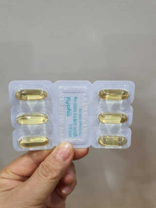 JW중외제약 마이코드 알티지 오메가3 1000 mg — 4점을 준 리뷰어가 2020년 8월 올린 사용 사진