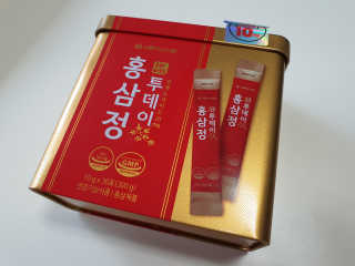 서울약사신협_투데이홍삼정_틴케이스_10g x 30포 — 5점을 준 리뷰어가 2020년 7월 올린 사용 사진