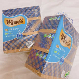 잘풀리는집 부드러운 모이스처 보습 미용 티슈 230매 — 4점을 준 리뷰어가 2020년 9월 올린 사용 사진
