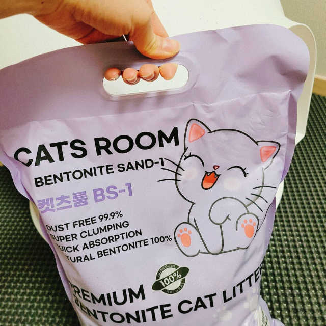 켓플렉스 캣츠룸BS-1 고양이모래 4kg 리뷰 사진