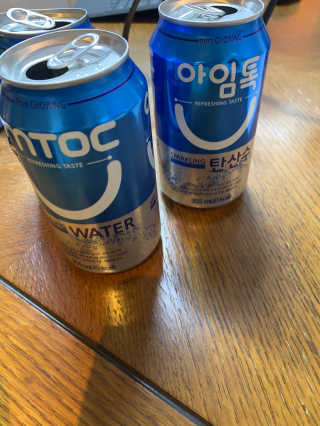 일화 아임톡 탄산수 355mlX24캔 + 보냉팩 증정이벤트 — 5점을 준 리뷰어가 2020년 4월 올린 사용 사진