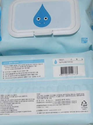 아이수 블루니 몬스터 아기 물티슈 — 5점을 준 리뷰어가 2020년 11월 올린 사용 사진