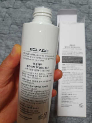 ECLADO 에끌라두 멜라이져 화이트닝 토너 — 5점을 준 리뷰어가 2020년 9월 올린 사용 사진