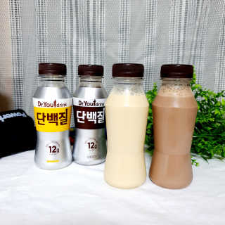 닥터유드링크 단백질 초코맛 and 바나나맛 — 5점을 준 리뷰어가 2020년 8월 올린 사용 사진