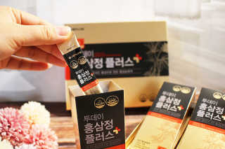 서울약사신협_투데이홍삼정플러스스틱_10g x 30포 — 5점을 준 리뷰어가 2020년 11월 올린 사용 사진