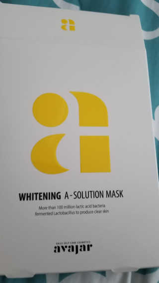 Avajar A-Solution 마스크 — 5점을 준 리뷰어가 2020년 10월 올린 사용 사진