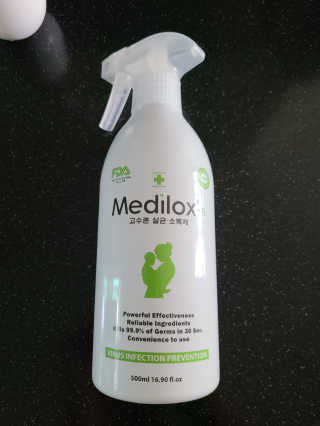 Medilox 메디록스 살균소독제_3종 500ml [택 1] — 5점을 준 리뷰어가 2020년 8월 올린 사용 사진
