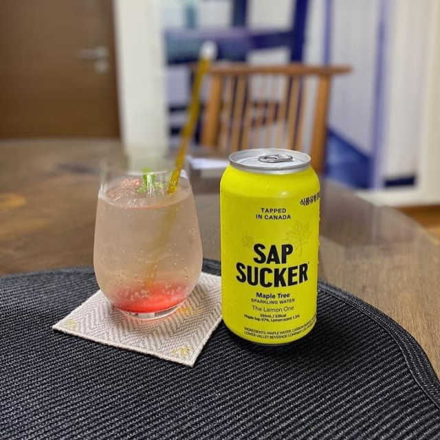 메이플 스파클링 워터 355ml 6캔 리뷰 사진