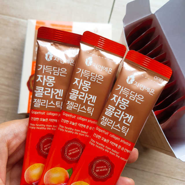 자연에온 가득담은 자몽 콜라겐 젤리스틱 2BOX 리뷰 사진