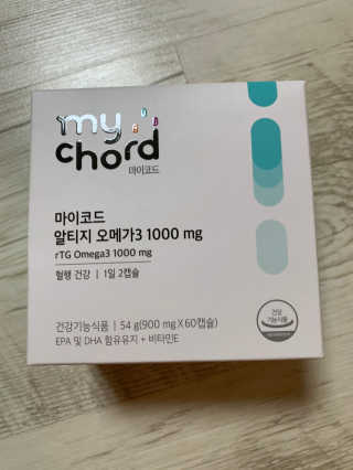 JW중외제약 마이코드 알티지 오메가3 1000 mg — 5점을 준 리뷰어가 2020년 9월 올린 사용 사진