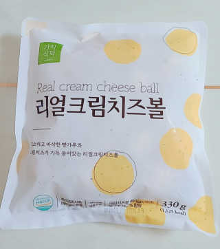 가치식탁 리얼치즈스틱, 리얼크림치즈볼 — 5점을 준 리뷰어가 2020년 11월 올린 사용 사진