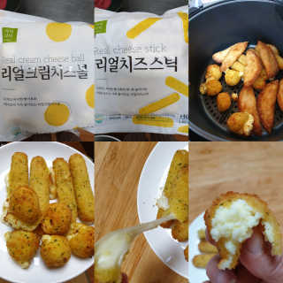 가치식탁 리얼치즈스틱, 리얼크림치즈볼 — 5점을 준 리뷰어가 2020년 4월 올린 사용 사진
