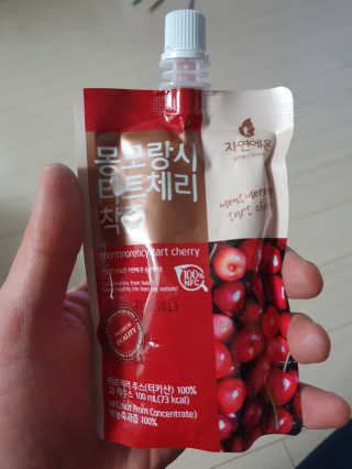 자연에온 몽모랑시 타트체리 착즙 100mL 10개입 2BOX — 4.5점을 준 리뷰어가 2020년 12월 올린 사용 사진