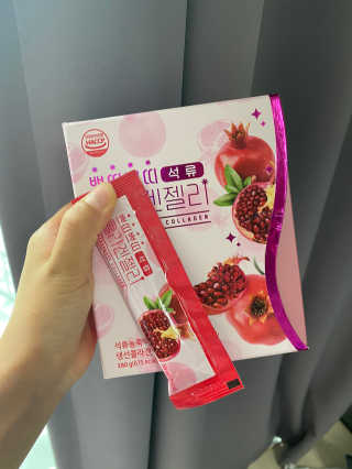 헬스업_쁘띠쁘띠석류콜라겐젤리_20g x 14포 — 4점을 준 리뷰어가 2020년 8월 올린 사용 사진