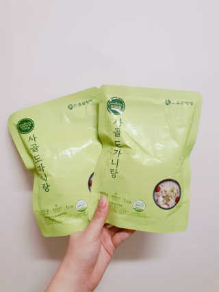 한촌몰 설렁탕집 가마솥 도가니탕 350g x 2팩 — 4점을 준 리뷰어가 2020년 8월 올린 사용 사진
