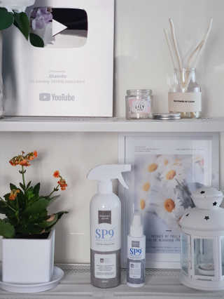 SP9 스프레이형 프리미엄 살균소독제 500ml+100ml — 5점을 준 리뷰어가 2020년 11월 올린 사용 사진