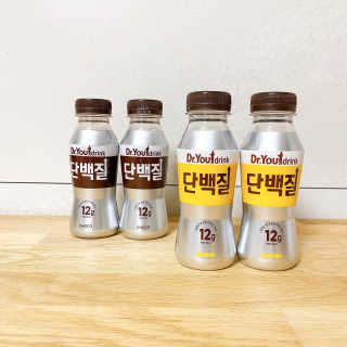 닥터유드링크 단백질 초코맛 and 바나나맛 — 5점을 준 리뷰어가 2020년 8월 올린 사용 사진