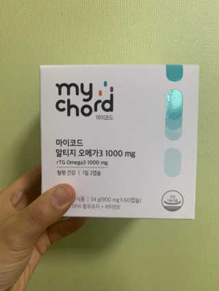 JW중외제약 마이코드 알티지 오메가3 1000 mg — 5점을 준 리뷰어가 2020년 7월 올린 사용 사진