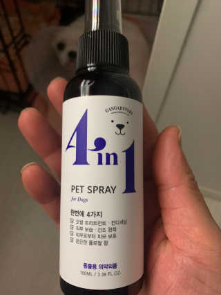 강아지스토리 포인원 모이스처 미스트 100ml — 5점을 준 리뷰어가 2020년 6월 올린 사용 사진