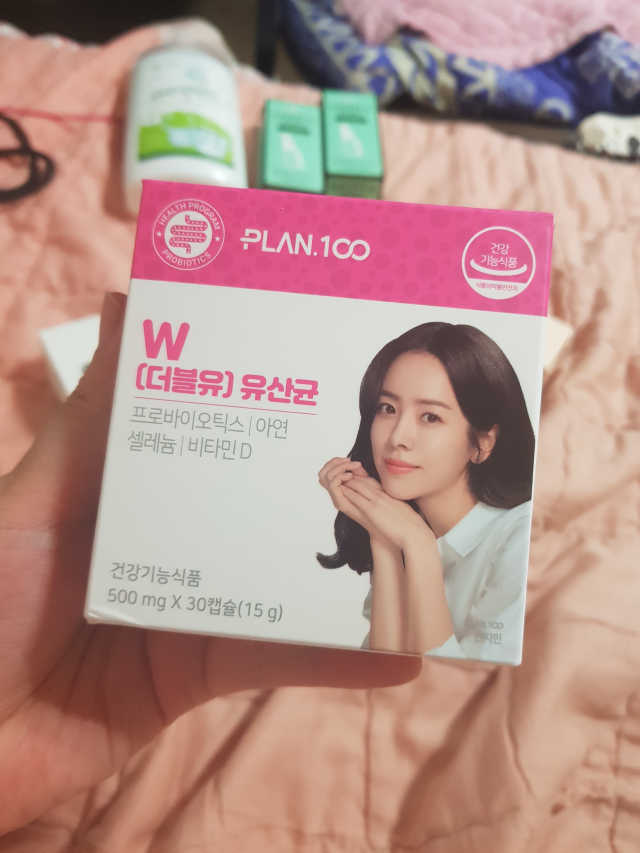 플랜백 W더블유 유산균 30캡슐X1박스 리뷰 사진