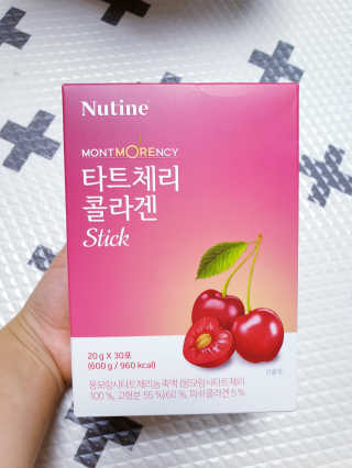 뉴틴 타트체리 콜라겐 스틱 20g X 30포 — 4점을 준 리뷰어가 2020년 8월 올린 사용 사진