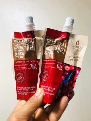 자연에온 몽모랑시 타트체리 착즙 100mL 10개입 2BOX — 5점을 준 리뷰어가 2020년 11월 올린 사용 사진